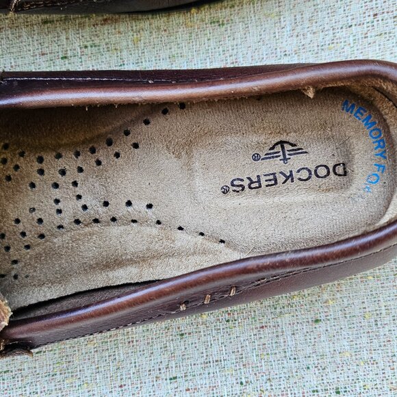 Dockers Men Brown Leather Upper Freestone Slip On Moccasin Shoes Size 9M main image 9